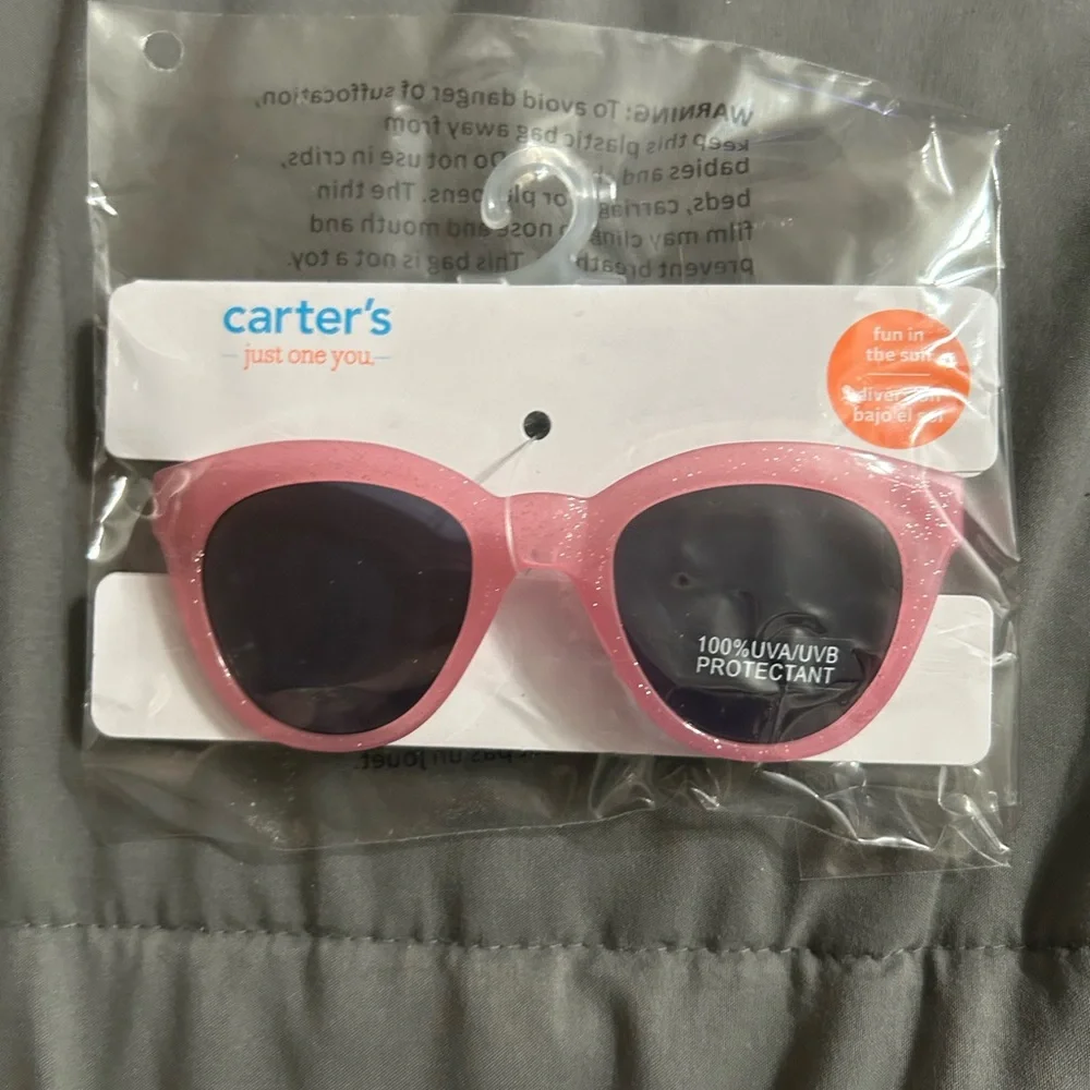 Carter's Glittery Pink Infant-Toddler Sunglasses